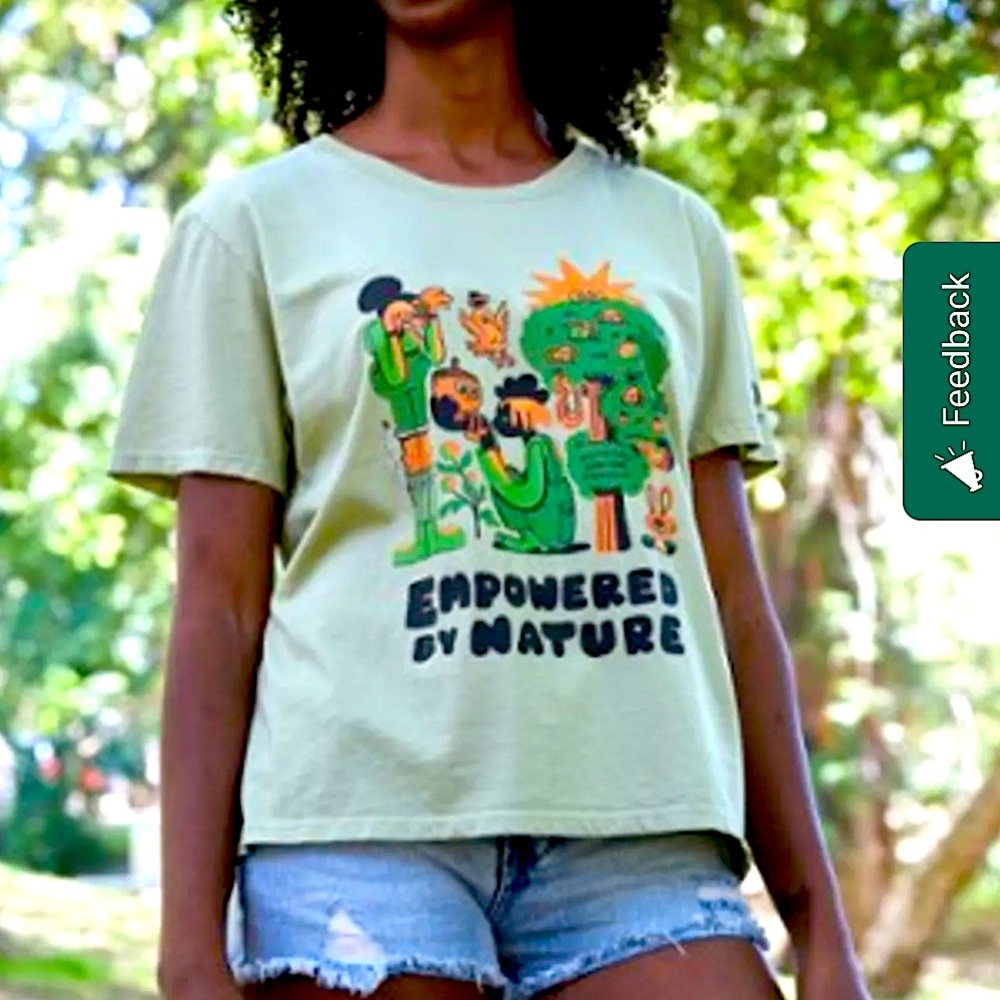 Outdoor Afro Empowered by Nature Boxy T-Shirt